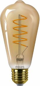 Philips LED filament žiarovka E27 ST64 4W (25W) 1800K stmievateľná, jantárová