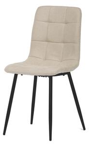 Jedálenská minimalistická stolička v industriálnom štýle, krémová (a-281 krémová)