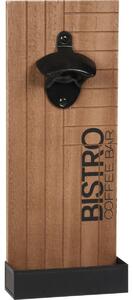 Nástenný otvárač na fľaše Bistro, 12 x 30 x 4,5 cm