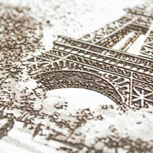 DUBLEZ | Eiffelovka v Paríži - Gravírovaný 3D obraz na stenu