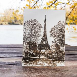 DUBLEZ | Eiffelovka v Paríži - Gravírovaný 3D obraz na stenu