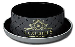 Moderná Miska pre mačky Trendy Luxurious čierna, 0,735 l, pr. 20 cm