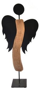 InDecor Anjel z mangového dreva Black, 30 x 13 x 65 cm