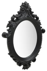 Nástenné zrkadlo v zámockom štýle 56x76 cm čierne