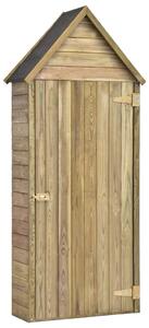 Záhradný prístrešok na náradie s dverami 77x28x178 cm impregnované borovicové drevo