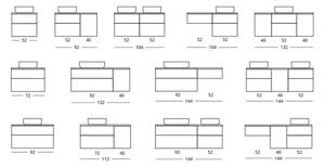 Tila ANA nábytkové umývadlo 90 cm 100,8 x 51,2 x 21 cm biela TK5310