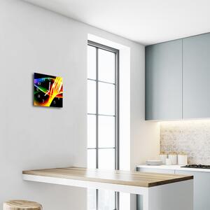 Nástenné sklenené hodiny Abstrakcie 30x30 cm