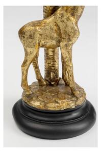 KARE DESIGN Sada 2 ks – Svietnik Giraffe Palm Tree – zlatá, 35 cm 34,5 × 14 × 14 cm