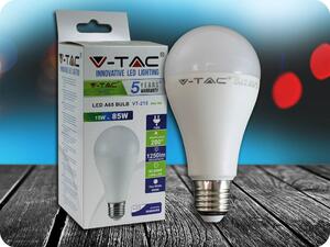 V-TAC E27 LED ŽIAROVKA 15W, A65, SAMSUNG CHIP - ZÁRUKA 5 ROKOV Farba svetla: Teplá biela