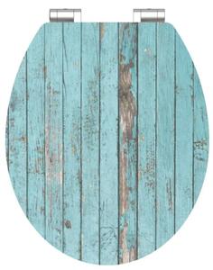 Schütte WC sedadlo BLUE WOOD | MDF HG, Soft Close