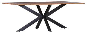 JEDÁLENSKÝ STÔL, akácia, prírodná farba, čierna, 140/80/76 cm Livetastic - Stoly