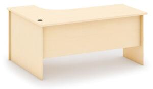 Písací stôl ergonomický MIRELLI A+, pravý, breza