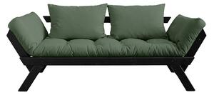 Variabilná pohovka Bebop – Black/Olive Green 80 × 174 × 80 cm