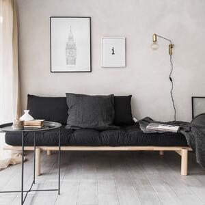 Šedá Pohovka Pace Daybed – Clear lacquered/Slate 77 × 200 × 75 cm KARUP DESIGN