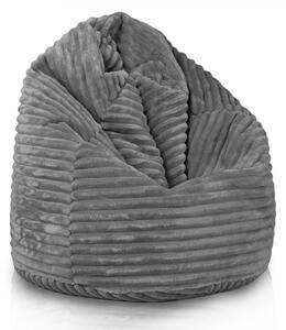 Sedací vak Bag Sako Stripe XXL Farba: Sivý