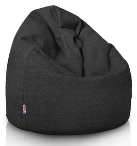 Sedací vak Bag Sako L Boucle Farba: Čierny