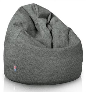 Sedací vak Bag Sako L Boucle Farba: Sivý