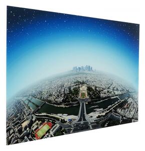 KARE DESIGN Sklenený obraz Planet Paris 100×150 cm 100 × 150 × 4 cm