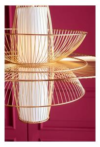 KARE DESIGN Stropné svetlo Cappello Opposto – zlatá 58,5 × 80 × 80 cm