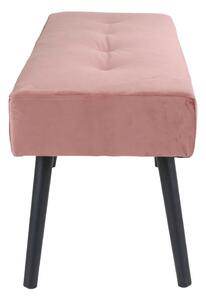 Ružová Zamatová lavica Skiby 35 × 100 × 44 cm HOUSE NORDIC