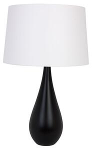 Hellux Moderná stolná lampa VESE E27 čierna / biele tienidlo 35515