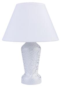 Hellux Moderná stolná lampa MONA E14 biely mramor 35795