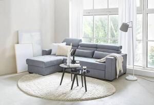 ROHOVÁ SEDAČKA, textil, modrosivá Carryhome - Sedačky