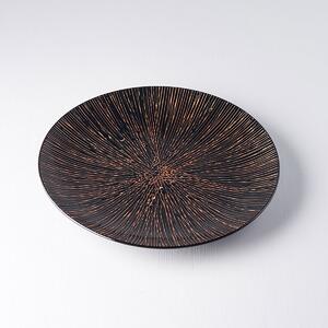 MADE IN JAPAN Plytký tanier Bronze Converging 29 cm 29 cm