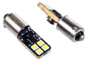 Einparts LED auto žiarovka H6W/BAX9S 8SMD 3030 CANBUS 10-30V 6000K balenie 2ks [EPL146]