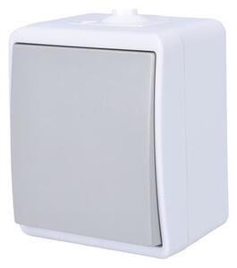Solight vypínač do vlhka IP54, č. 1 jednopólový, sivý [5B303]