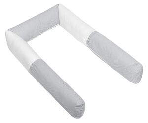 Bellatex Mantinel do postieľky valec Kocka sivá, 240 cm