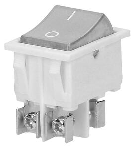 ORNO Vypínač kolískový I/O, biele podsvietenie, hranatý, podsvietený, 16A/230V, biely [OR-AE-13179/W/W]