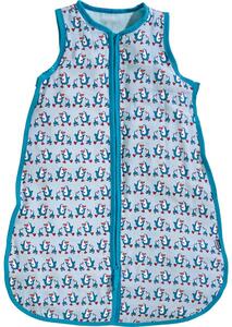 JAKO-O - Detský letný mušelínový spací vak modrý Penguins 90cm