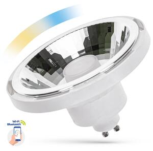 Spectrum LED Spectrum Smart LED žiarovka AR111, GU10, 230V, 10W, 1050lm, 30°, CCT, biele telo [WOJ+14512]