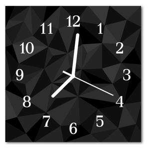 Sklenené hodiny štvorcové 3d pattern 30x30 cm