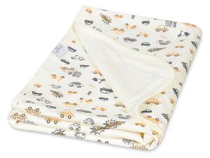 Babymatex Bavlnená obojstranná deka INES 75x100 cm - Autíčka