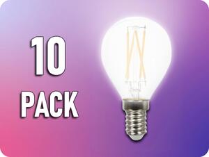 V-TAC Žiarovka LED Filament E14, 4W, 400lm, P45, 2700K/10-PACK!