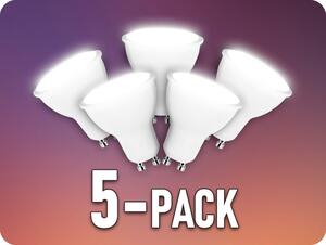 V-TAC GU10 LED žiarovka 10W, 1000lm, 100°/5-PACK! Farba svetla: Teplá biela
