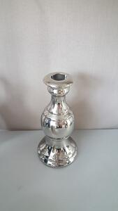 Svietnik strieborný SARAH, v= 17 cm