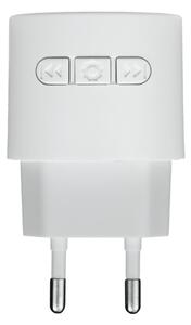 DPM LUMIO Kinetický bezdrôtový zvonček bezbatériový, do zásuvky, 120m, biely [DB002W]