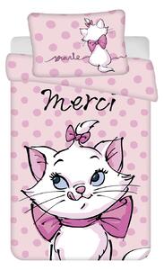 Jerry Fabrics Obliečky do postieľky 100x135 + 40x60 cm- Marie Cat "Merci"