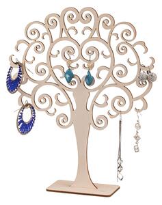 ČistéDřevo Drevený okrúhly stromček na šperky