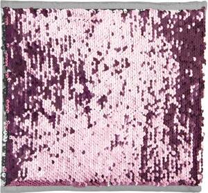 Atmosphera for Kids Malý textilný úložný box fliter strieborný a ružový 24x24 cm