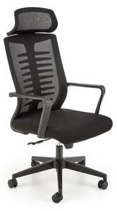 Kancelárska stolička LAILA, 60x118-128x62, čierna