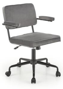 Kancelárska stolička FIDEL, 62x81-91x56, sivá