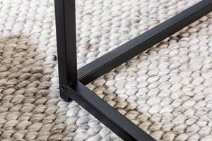 Invicta Interior - Priemyselné príručné stolíky sada 2ks SLIM LINE 50 cm, jaseň, čierne