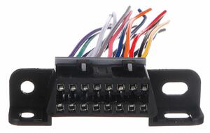 Sixtol Zásuvka OBD-II so 16 pinmi ukončená 10 cm prepojovacími káblami MECHANIC CABLE 25