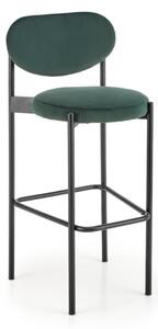 Barová stolička KEMO, 42x92x48, tmavo zelená