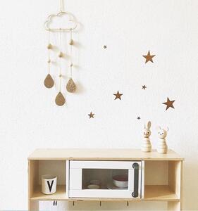Dream Creations Dekorácia do detskej izby drevený mráčik | 2 varianty Farba: Zlatá