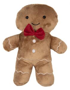 Dekoratívny hnedý vankúš Gingerbread Man - 20*5*35 cm - Clayre & Eef
